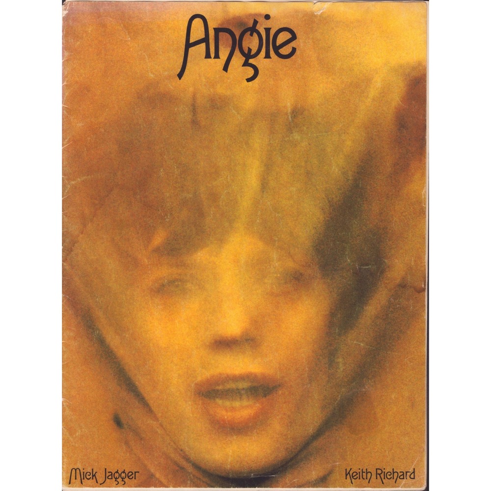 1973 Rolling Stones Angie Sheet Music Jagger Richard Goats Head Soup - Picture 1 of 3